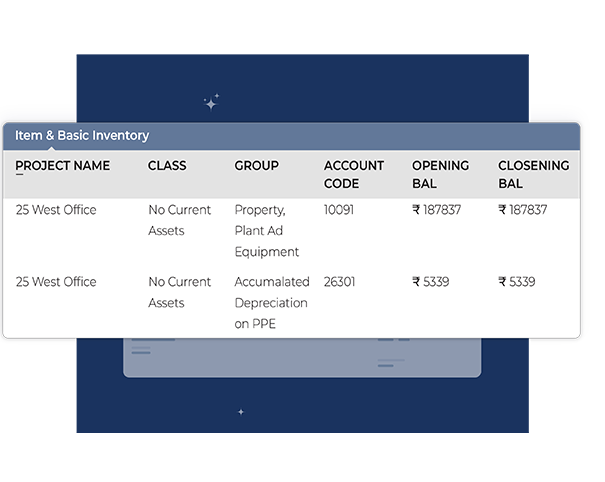 Inventory management in real estate ERP and property accounting software for item tracking and stock control