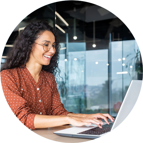 Image Alt + Text Data analytics dashboard showing unified insights from Oracle ERP and business intelligence tools for smarter, data-driven decisions.